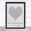 Meat Loaf Rock And Roll Dreams Come Through Grey Heart Song Lyric Print