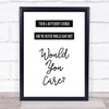 George Michael A Different Corner Song Lyric Music Wall Art Print