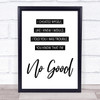 Amy Winehouse You Know I'm No Good Song Lyric Music Wall Art Print