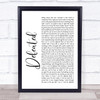 Michael Martin Murphey Wildfire Script Heart Song Lyric Print