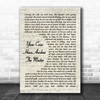 Mike & Kelly Bowling Your Cries Have Awoken The Master Vintage Script Song Lyric Print
