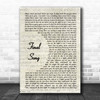 MØ Final Song Vintage Script Song Lyric Print