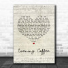 Moose Blood Evening Coffee Script Heart Song Lyric Print