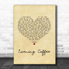 Moose Blood Evening Coffee Vintage Heart Song Lyric Print