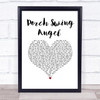 Muscadine Bloodline Porch Swing Angel White Heart Song Lyric Print