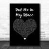 Muscadine Bloodline Put Me In My Place Black Heart Song Lyric Print