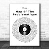 Muse Map Of The Problematique Vinyl Record Song Lyric Print