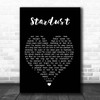 Nat King Cole Stardust Black Heart Song Lyric Print