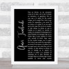 Natanael Cano Amor Tumbado Black Script Song Lyric Print