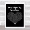 Natasha Bedingfield Pocketful Of Sunshine Black Heart Song Lyric Print