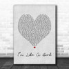 Nelly Furtado Im Like a Bird Grey Heart Song Lyric Print