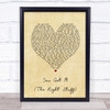 New Kids On The Block You Got It (The Right Stuff) Vintage Heart Song Lyric Print