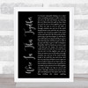 Nine Inch Nails We're In This Together Black Script Song Lyric Print