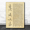 Nine Inch Nails We're In This Together Rustic Script Song Lyric Print