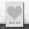 O.A.R. Black Rock Grey Heart Song Lyric Print