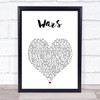 Of Monsters And Men Wars White Heart Song Lyric Print