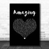 One Eskimo Amazing Black Heart Song Lyric Print