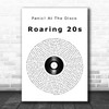 Panic! At The Disco Roaring 20s Vinyl Record Song Lyric Print