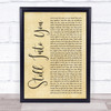 Paramore Still Into You Rustic Script Song Lyric Print