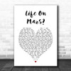 Parson James Only You White Heart Song Lyric Print