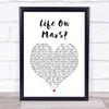 Parson James Only You White Heart Song Lyric Print