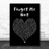 Patrice Rushen Forget Me Nots Black Heart Song Lyric Print