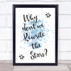 Blue The Greatest Showman Rewrite The Stars Song Lyric Music Wall Art Print