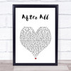 Peter Cetera After All White Heart Song Lyric Print