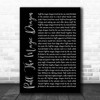 Peter, Paul And Mary Puff, The Magic Dragon Black Script Song Lyric Print