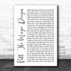 Peter, Paul And Mary Puff, The Magic Dragon White Script Song Lyric Print