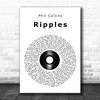 Phil Collins Ripples Vinyl Record Song Lyric Print