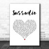 Phil Collins Sussudio White Heart Song Lyric Print