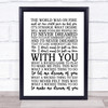 Chris Isaak Wicked Game Song Lyric Music Wall Art Print