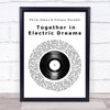 Philip Oakey & Giorgio Moroder Together in Electric Dreams Vinyl Record Song Lyric Print