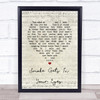 Platters Smoke Gets In Your Eyes Script Heart Song Lyric Print
