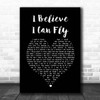 R Kelly I Believe I Can Fly Black Heart Song Lyric Print