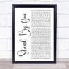 Rachel Platten Stand By You White Script Song Lyric Print