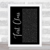 Rainbow Kitten Surprise First Class Black Script Song Lyric Print