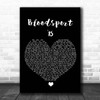 Raleigh Ritchie Bloodsport '15 Black Heart Song Lyric Print