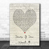 Rascal Flatts Yours If You Want It Script Heart Song Lyric Print