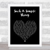 Ray LaMontagne Such A Simple Thing Black Heart Song Lyric Print