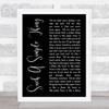Ray LaMontagne Such A Simple Thing Black Script Song Lyric Print