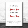 Olivia O'Brien Gnash I Hate You I Love You Song Lyric Music Wall Art Print