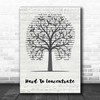 Red Hot Chili Peppers Hard To Concentrate Music Script Tree Song Lyric Print