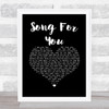 Rhye Song For You Black Heart Song Lyric Print