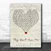 Richard Ashcroft They Don't Own Me Script Heart Song Lyric Print