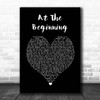 Richard Marx At The Beginning Black Heart Song Lyric Print