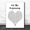 Richard Marx At The Beginning White Heart Song Lyric Print