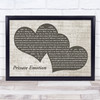 Ricky Martin Private Emotion Landscape Music Script Two Hearts Song Lyric Print