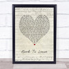 Riley Green Hard To Leave Script Heart Song Lyric Print